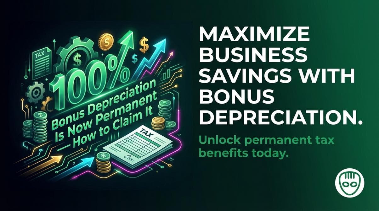 100% Bonus Depreciation Is Now Permanent — How to Claim It